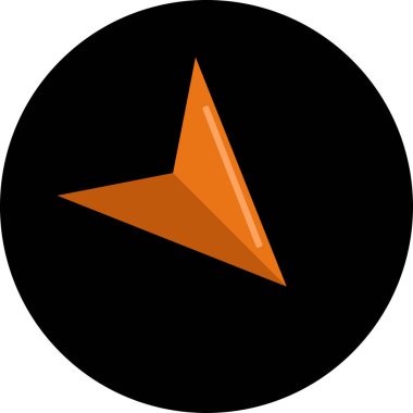 Ok. Web simgesi basit tasarım vektör çizimi