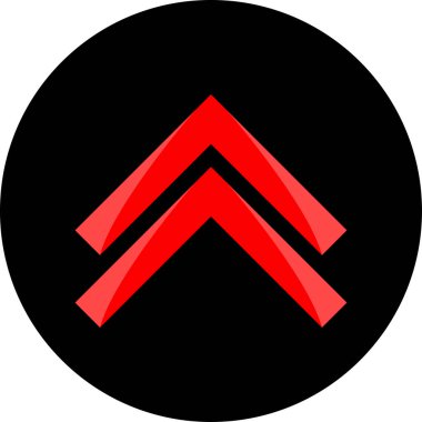 Ok. Web simgesi basit tasarım vektör çizimi