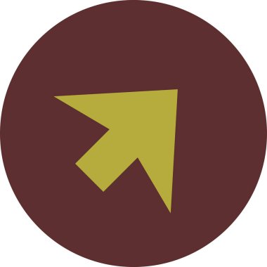 Ok. Web simgesi basit tasarım vektör çizimi