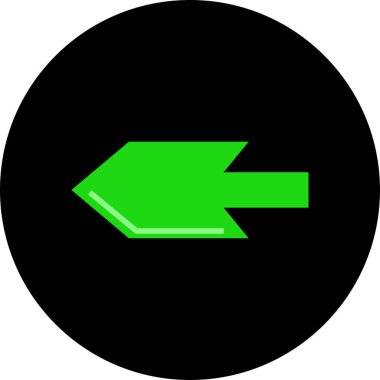 Ok. Web simgesi basit tasarım vektör çizimi