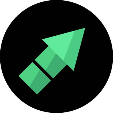 Ok. Web simgesi basit tasarım vektör çizimi