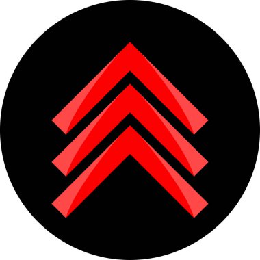 Ok. Web simgesi basit tasarım vektör çizimi