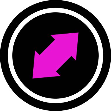 Ok. Web simgesi basit tasarım vektör çizimi