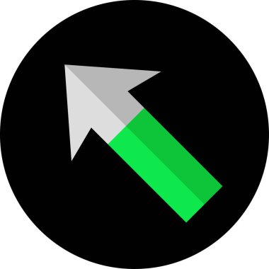 Ok. Web simgesi basit tasarım vektör çizimi