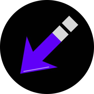 Ok. Web simgesi basit tasarım vektör çizimi