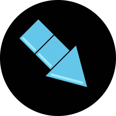 Ok. Web simgesi basit tasarım vektör çizimi
