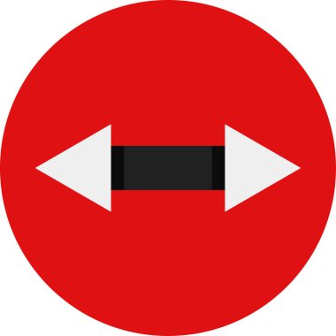 Ok. Web simgesi basit tasarım vektör çizimi