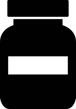 Kavanoz ikonu vektör illüstrasyonu