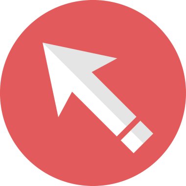 Ok. Web simgesi basit tasarım vektör çizimi