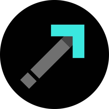 Ok. Web simgesi basit tasarım vektör çizimi