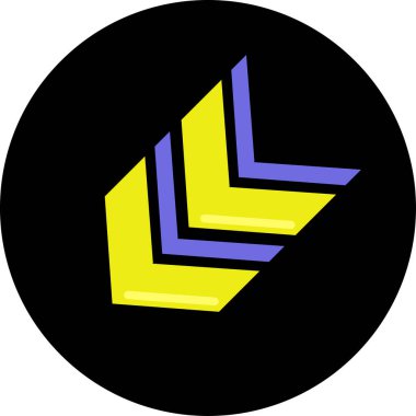 Ok. Web simgesi basit tasarım vektör çizimi