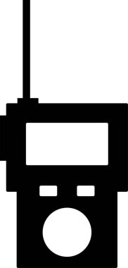 telsiz talkie web simgesi vektör çizimi