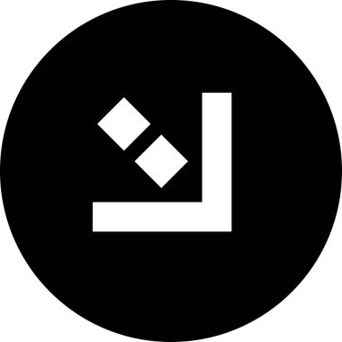 Ok. Web simgesi basit tasarım vektör çizimi