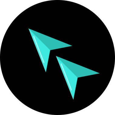 Ok. Web simgesi basit tasarım vektör çizimi