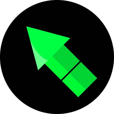 Ok. Web simgesi basit tasarım vektör çizimi