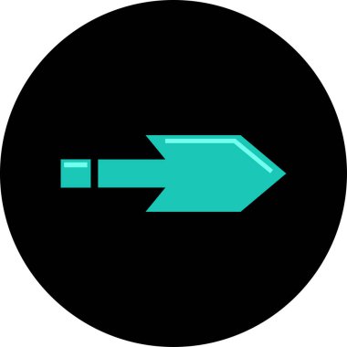 Ok. Web simgesi basit tasarım vektör çizimi