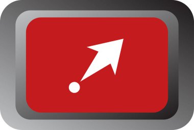 Ok. Web simgesi basit tasarım vektör çizimi