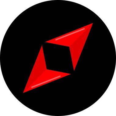 Ok. Web simgesi basit tasarım vektör çizimi