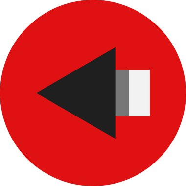 Ok. Web simgesi basit tasarım vektör çizimi