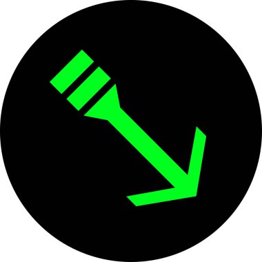 Ok. Web simgesi basit tasarım vektör çizimi