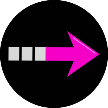 Ok. Web simgesi basit tasarım vektör çizimi