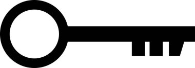 Anahtar simgesi vektör illüstrasyonu 