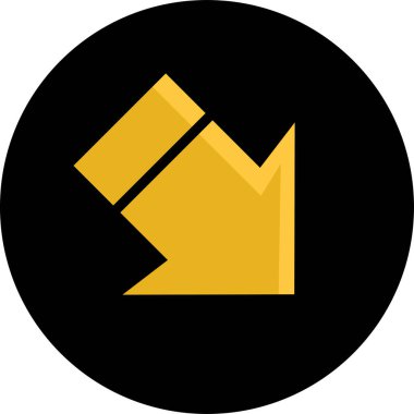 Ok. Web simgesi basit tasarım vektör çizimi