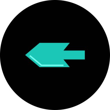 Ok. Web simgesi basit tasarım vektör çizimi