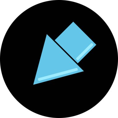 Ok. Web simgesi basit tasarım vektör çizimi