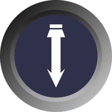 Ok. Web simgesi basit tasarım vektör çizimi