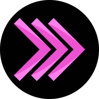 Ok. Web simgesi basit tasarım vektör çizimi