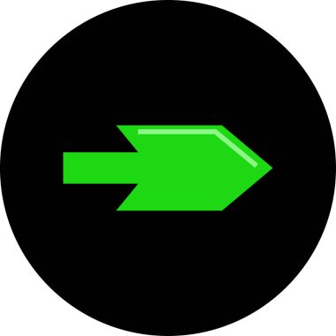 Ok. Web simgesi basit tasarım vektör çizimi