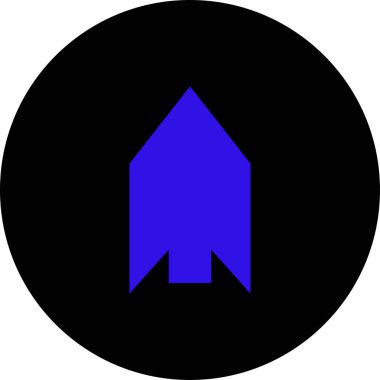 Ok. Web simgesi basit tasarım vektör çizimi