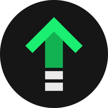 Ok. Web simgesi basit tasarım vektör çizimi