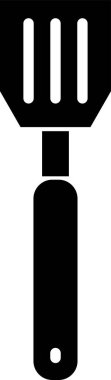 Mutfak spatula simgesinin vektör çizimi