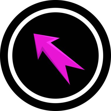 Ok. Web simgesi basit tasarım vektör çizimi