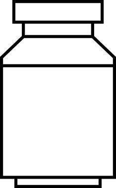 Beyaz arkaplanda izole edilmiş süt kutusu simgesi. 