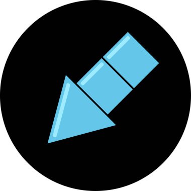 Ok. Web simgesi basit tasarım vektör çizimi