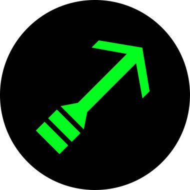 Ok. Web simgesi basit tasarım vektör çizimi