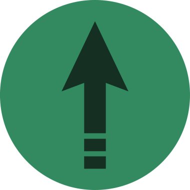 Ok. Web simgesi basit tasarım vektör çizimi