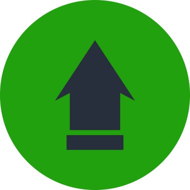 düz biçim vektör illüstrasyonunda siyah ok simgesi