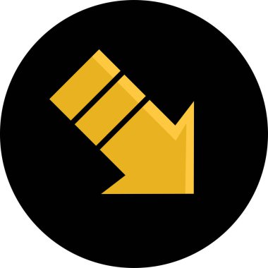 Ok. Web simgesi basit tasarım vektör çizimi