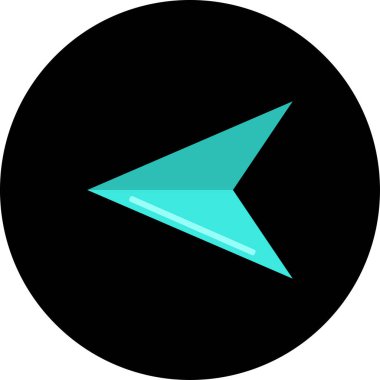 Ok. Web simgesi basit tasarım vektör çizimi