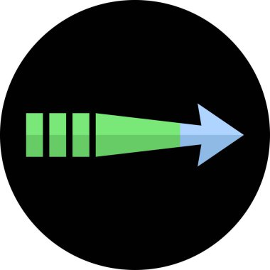 Ok. Web simgesi basit tasarım vektör çizimi