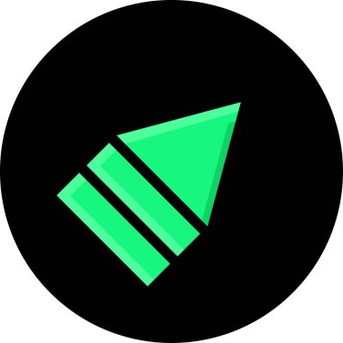 Ok. Web simgesi basit tasarım vektör çizimi