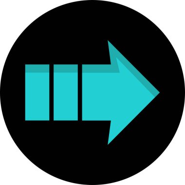 Ok. Web simgesi basit tasarım vektör çizimi