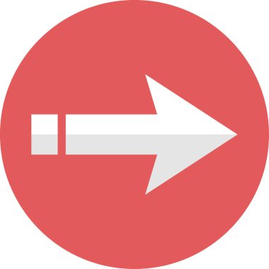 Ok. Web simgesi basit tasarım vektör çizimi