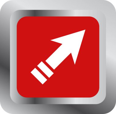 Ok. Web simgesi basit tasarım vektör çizimi