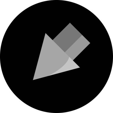 Ok. Web simgesi basit tasarım vektör çizimi