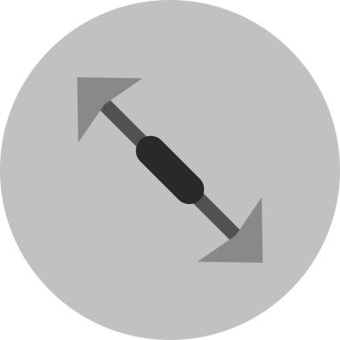 Ok. Web simgesi basit tasarım vektör çizimi